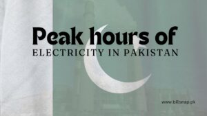 Peak Hours of Electricity in Pakistan